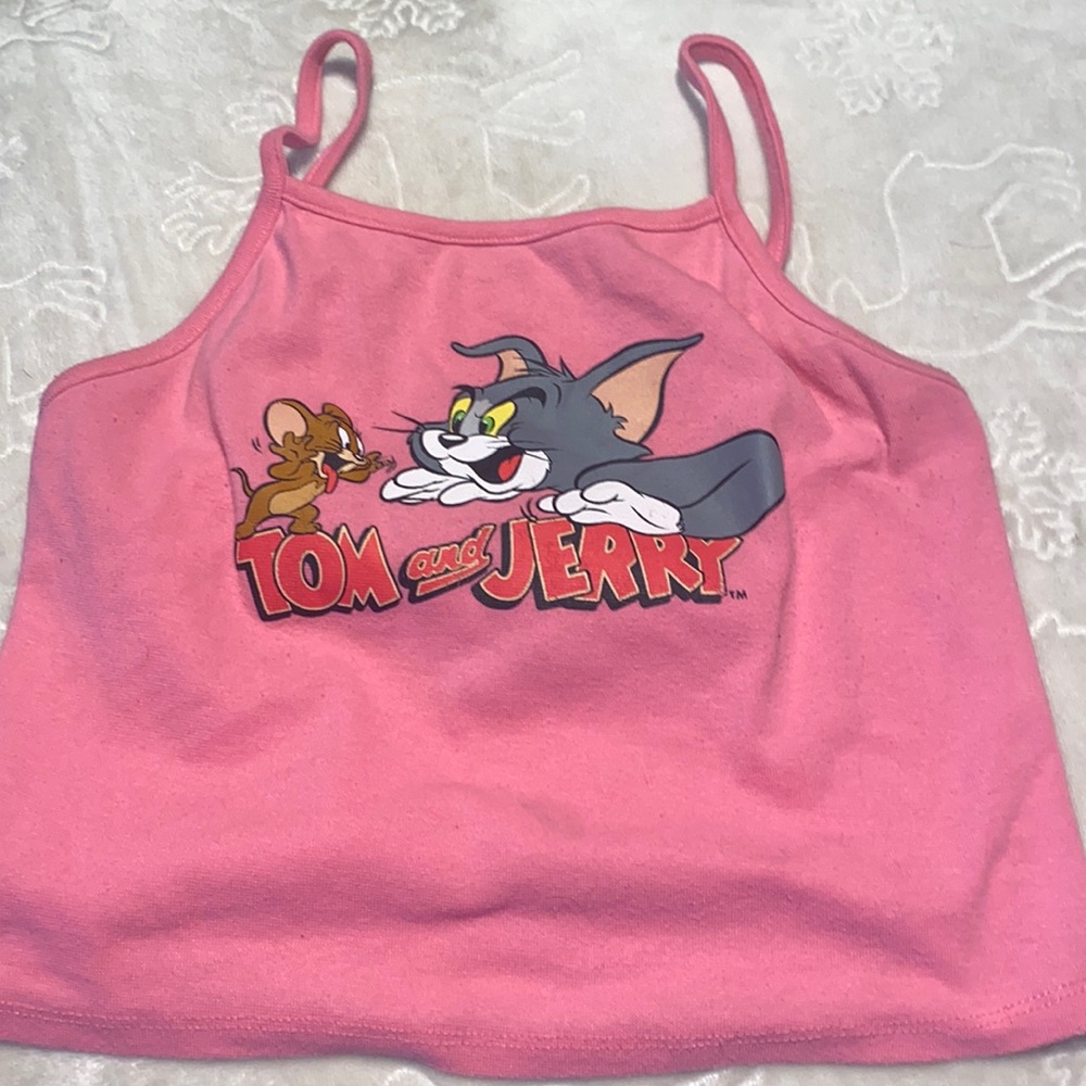 Tom&Jerry pink halter top